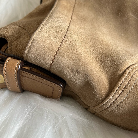 Coach SoHo Tan Suede Shoulder Bag - Picture 6 of 7